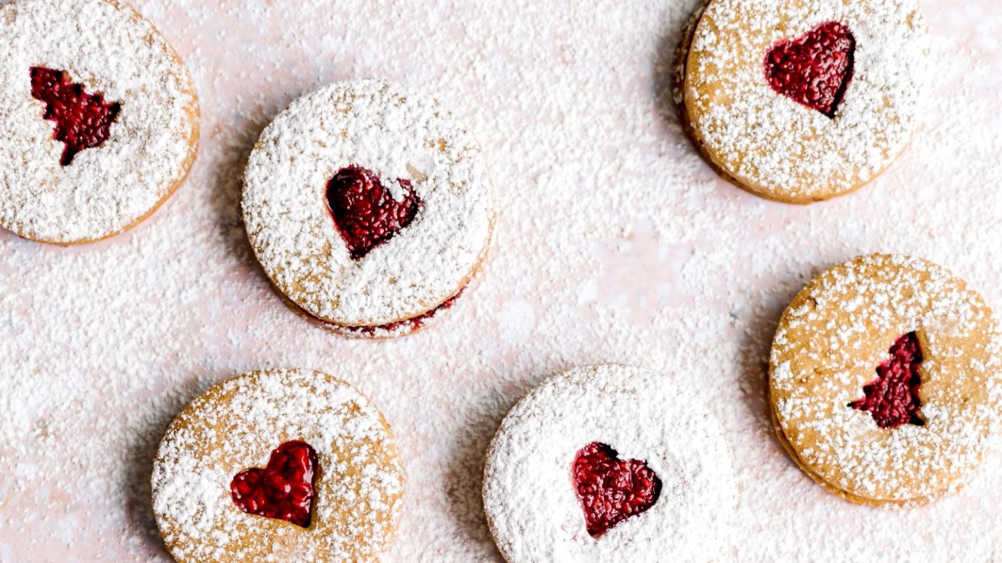 Rezept für Linzer Plätzchen mit Himbeeren