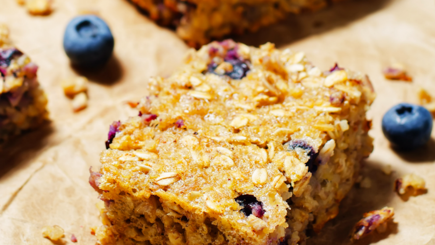 Blaubeer-Haferriegel ohne Backen