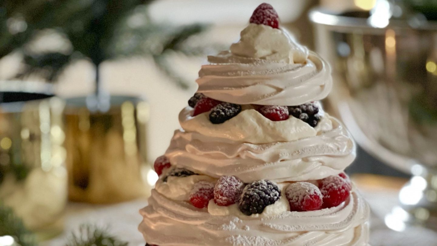 Weihnachtsbaum-Pavlova