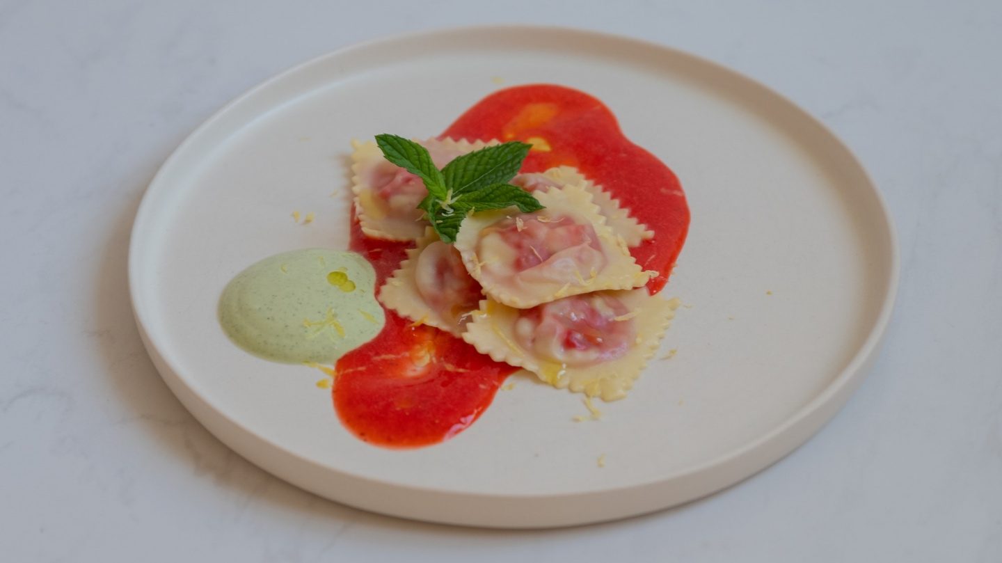 Vorspeise-Rezept für Ravioli mit frischen Beeren