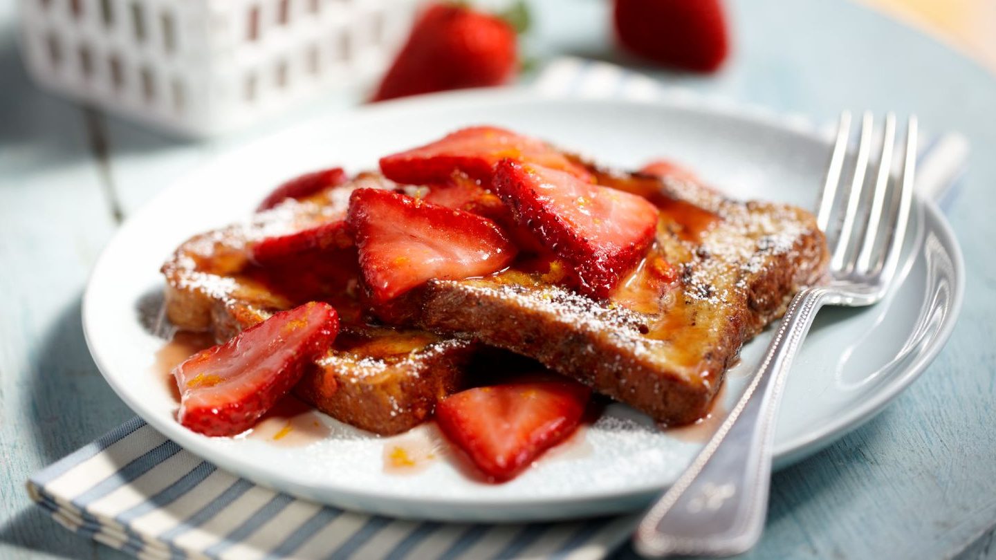 French Toast mit Erdbeeren