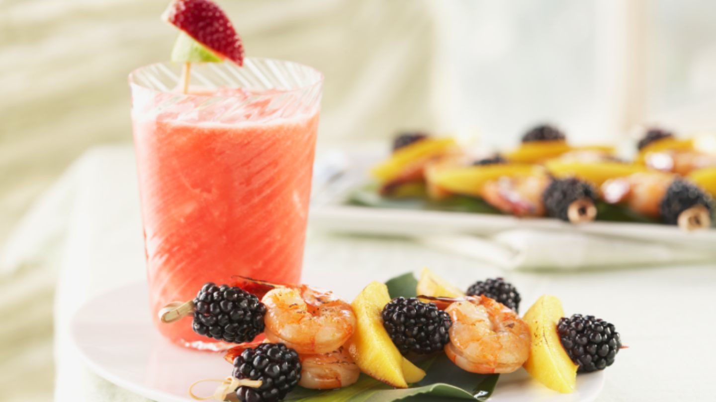 Sommerlicher Erdbeersmoothie 