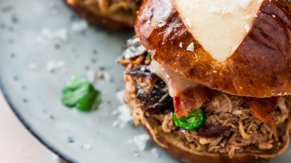 Brombeer-Jalapeno-BBQ-Chicken Slider