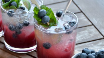 Fantastisch leckerer Blaubeer-Mojito 