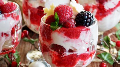 Eton Mess mit Himbeeren