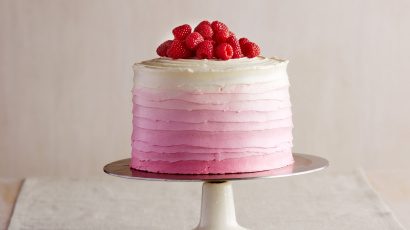 Pinke Himbeer-Ombré-Torte