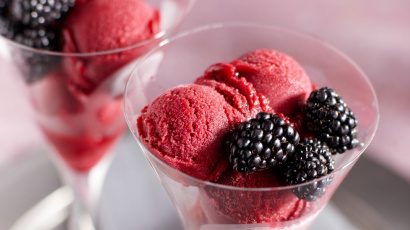 Brombeer-Pinot Noir Sorbet