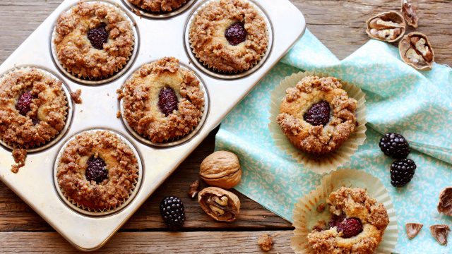 glutenfreie Brombeer-Zitronen-Muffins